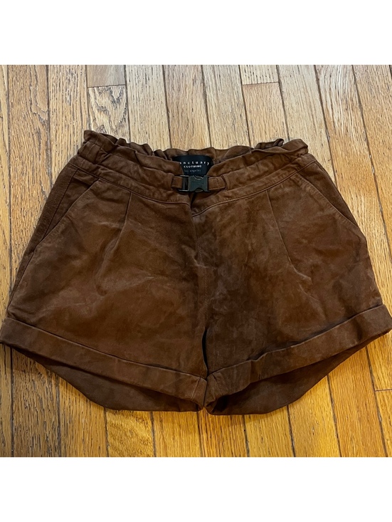 Pants - Sanctuary Clothing Brown Suede Leather Shorts Size 25